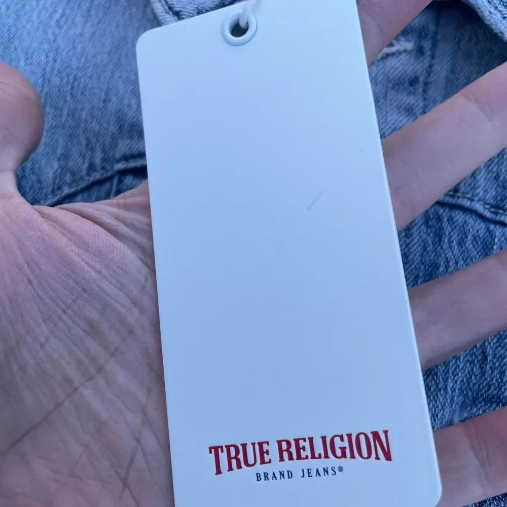 true religion light wash denim jacket - Picture 5 of 6